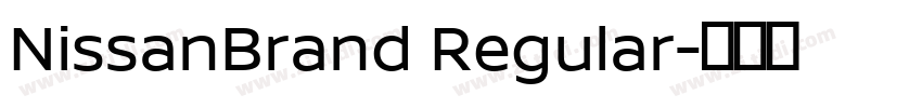 NissanBrand Regular字体转换